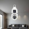 Dual lens CCTV bulb camera-ClickMart Kenya
