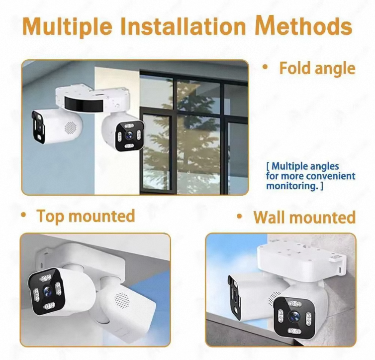 Dual WiFi CCTV Camera 6MP PTZ Security Camera with 10X Zoom & Night Vision - Image 3